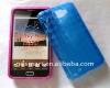 Crystal Argyle TPU Cover Skin Rubberized Case For Samsung Galaxy Note N7000 i9220 Blue