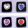 Crystal Folding foldable heart purse handbag Hooks