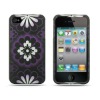 Crystal Hard Shell Case for Apple iPhone 4(Purple Flower)