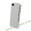 Cubes Chromed Hard Case Cover for iPhone 4S/ iPhone 4(Silver)