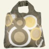 Custom Compact Reusable Shopping Bag, Retro Graphic Circles