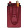 Custom Folding Nonwoven Wine Tote Bag