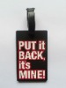 Custom PVC luggage bag tag