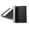 Custom Stylish Protective PU Case for Apple iPad (Black + Blue)