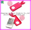 Customised rabbit ear silicon cover for iphone 4g