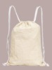 Customizd Cotton backpack Drawstring Eco friendly Cotton Rope bag grocery bag laundry bag