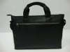 Customized Black Genuine Leather Laptop Bag
