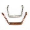 Customized brand nameplate with chains