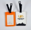 Customized promotion gift rubber/soft pvc luggage tag