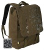 Customizer 100% cotton canvas laptop computer backpack