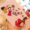 Cute CARTOON Korea Hard Case Cover for Iphone 4 4G Front & Back White #8187