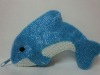 Cute Dolphin Shaped Beaded Coin Purse