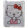 Cute Hello Kitty Pattern Rhinestone Cases for iPad 2