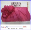 Cute Hot Pink Satin Flower Evening Handbag Purse made in China