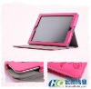 Cute Little Witch Leather Smart Case Cover Stand for iPad 2 Pink