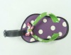 Cute PVC shoe shape luggage tag;Novelty luggage tag