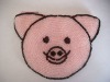 Cute Pig Shaped Beaded Coin Purse