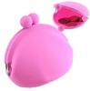 Cute Pink silicone coin purse for promotion gift