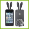 Cute Rabbit Ear Cheap Silicone Cell Phone Cases for iphone 4S DH-PC09