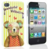 Cute Rilakkuma Design Hard Plastic Back Case Cover For iPhone 4
