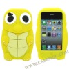 Cute Sea Turtle Silicone Case Cover for iPhone 4S / iPhone 4(yellow)
