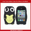 Cute Turtle Silicon Case For iPhone 4 4S-Black