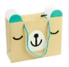 Cute and pretty shopping paper bag with handle