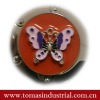 Cute bag hanger promotional gift with lovely butterfly pattern