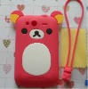 Cute bear design mobile phone case for HTC