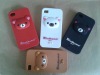 Cute bear silicone case cover for iphone 4g/4gs