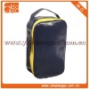 Cute black and yellow PU clutch zipper travel cosmetic bag organizer