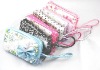 Cute bow flower printed lace coin purse moblie phone bag/12pcs/lot Wholesale CPAP Free shipping