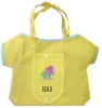 Cute clothes style non-woven recycle foldable shopping bag