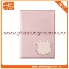 Cute fashion simple pink leather bifold coin bag
