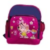 Cute girl and flower school backpack