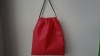 Cute pink non woven drawstring cosmetic bags oem