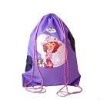 Cute purple Drawstring Bag