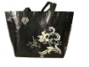 Cute white-fringed orchid printing shopping bag