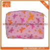 Cute zipper colourful polyester small butterfly printing girls cosmetic pouch