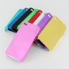 DELUXE hard back cover case skin with chrome for apple iphone 4g 4s