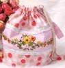 DIY ribbon stitch handbags, beautiful lunch bag