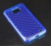 Dark Blue Soft Raindrop TPU Skin Back Case For Samsung Galaxy S2 i9100