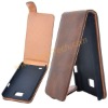 Dark Brown Classical Frosted Leather Protective Flip Case Cover For Samsung Galaxy S2 i9100