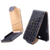 Dark Coffee New Design For Apple iPhone4 4G Crocodile Grain Leather Protective Case Cover