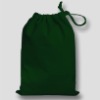 Dark Green Drawstring Bag