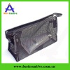 Dark black men travel mesh toiletry bag