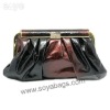 Dark brown PU evening bag WI-0645