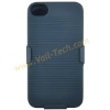 Deep Blue Frosted Detachable Hard Cover Case Shell With Stand For iPhone 4 4S