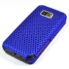 Deep Blue Mesh Skin Hard Back Case Cover For Nokia 5530
