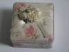 Delicate and beautiful satin comestic box